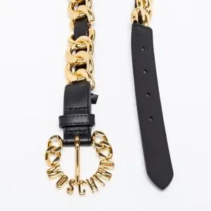 Moschino x H&M belt Moschino | Accessories | Moschino For Hm Black Leather Logo  main image 4